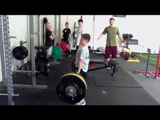 12 yr old 90lb wrestler deadlifting 235. National Champ and Current D1 athlete